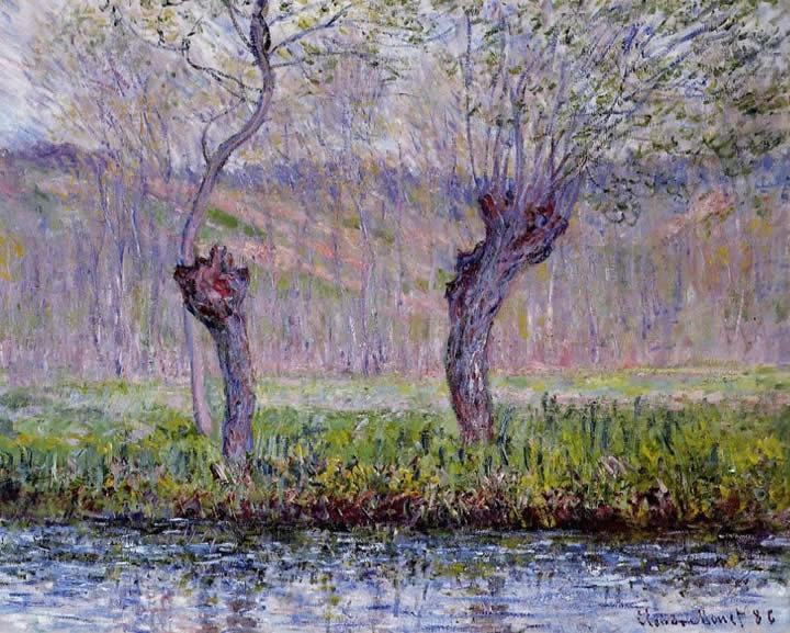 Claude Monet Willows in Spring